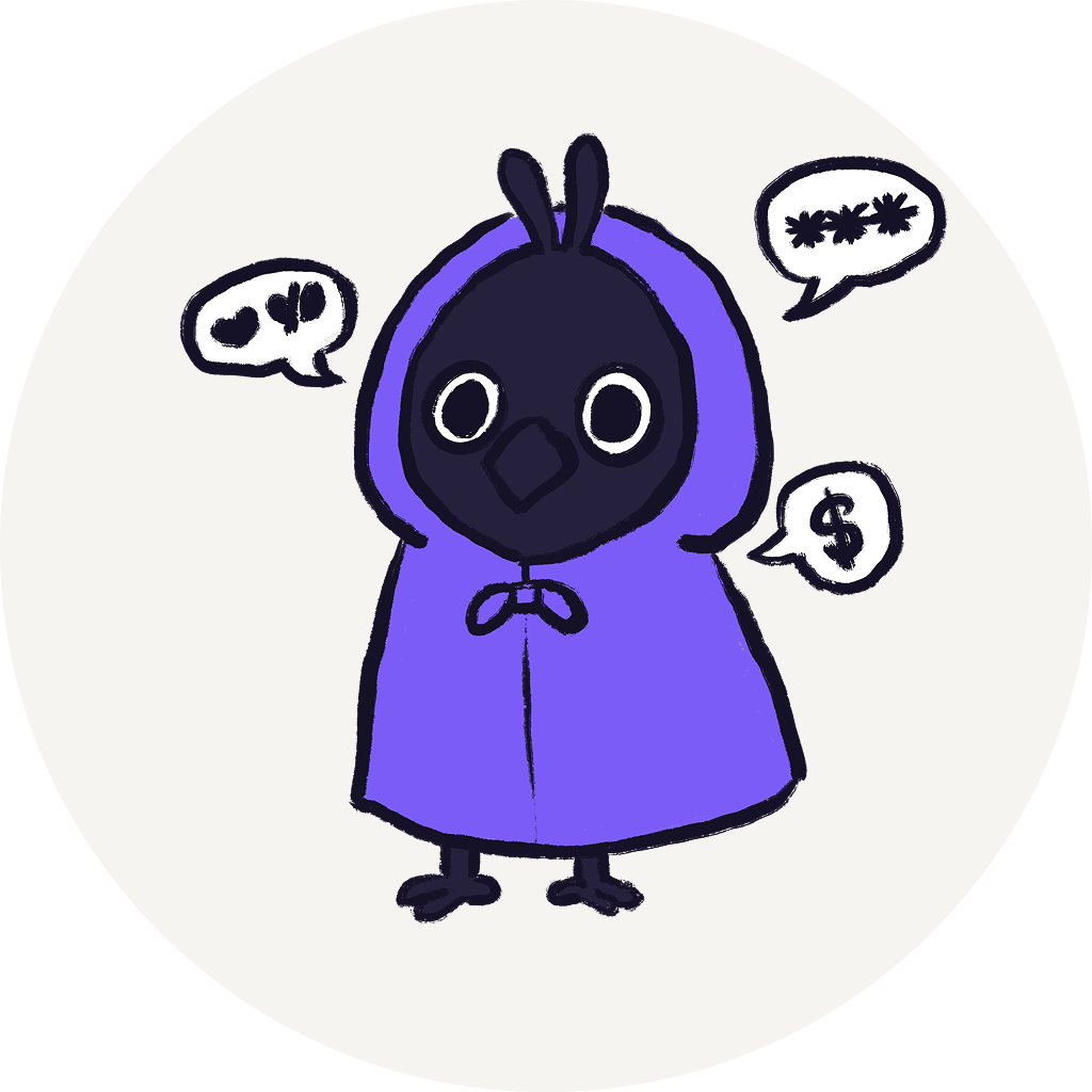 Starlings' purple mascot remembering the details